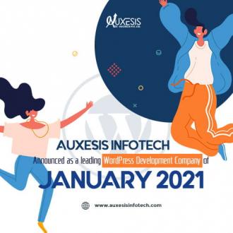 Auxesis Infotech announced as a leading WordPress Development Company of January 2021