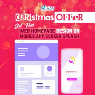 Christmas Offer: Get Free Web Homepage Design or Mobile App Screen Splash