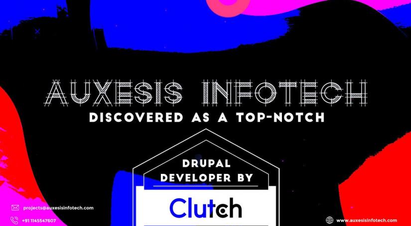 Auxesis Infotech Discovered as a top-notch Drupal Developer by Clutch