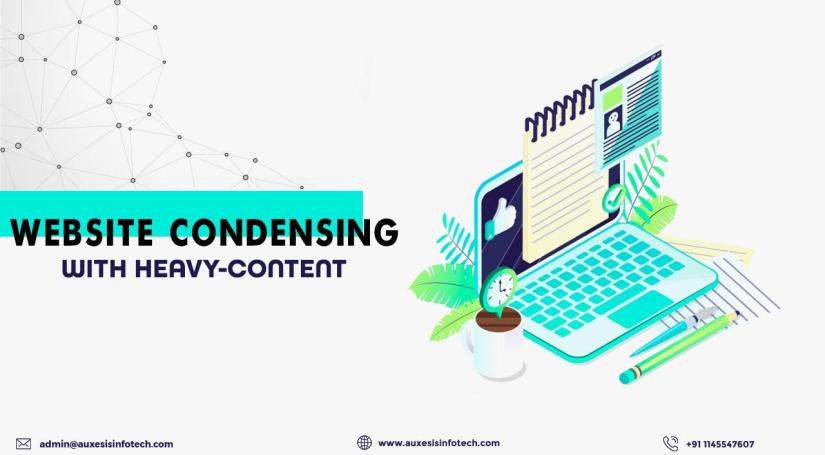 Website condensing with Heavy-Content